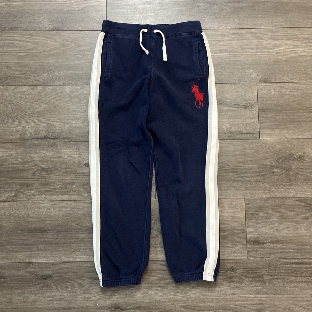 Polo Ralph Lauren Girls L 14-16 Big Pony Jogger Sweatpants Blue